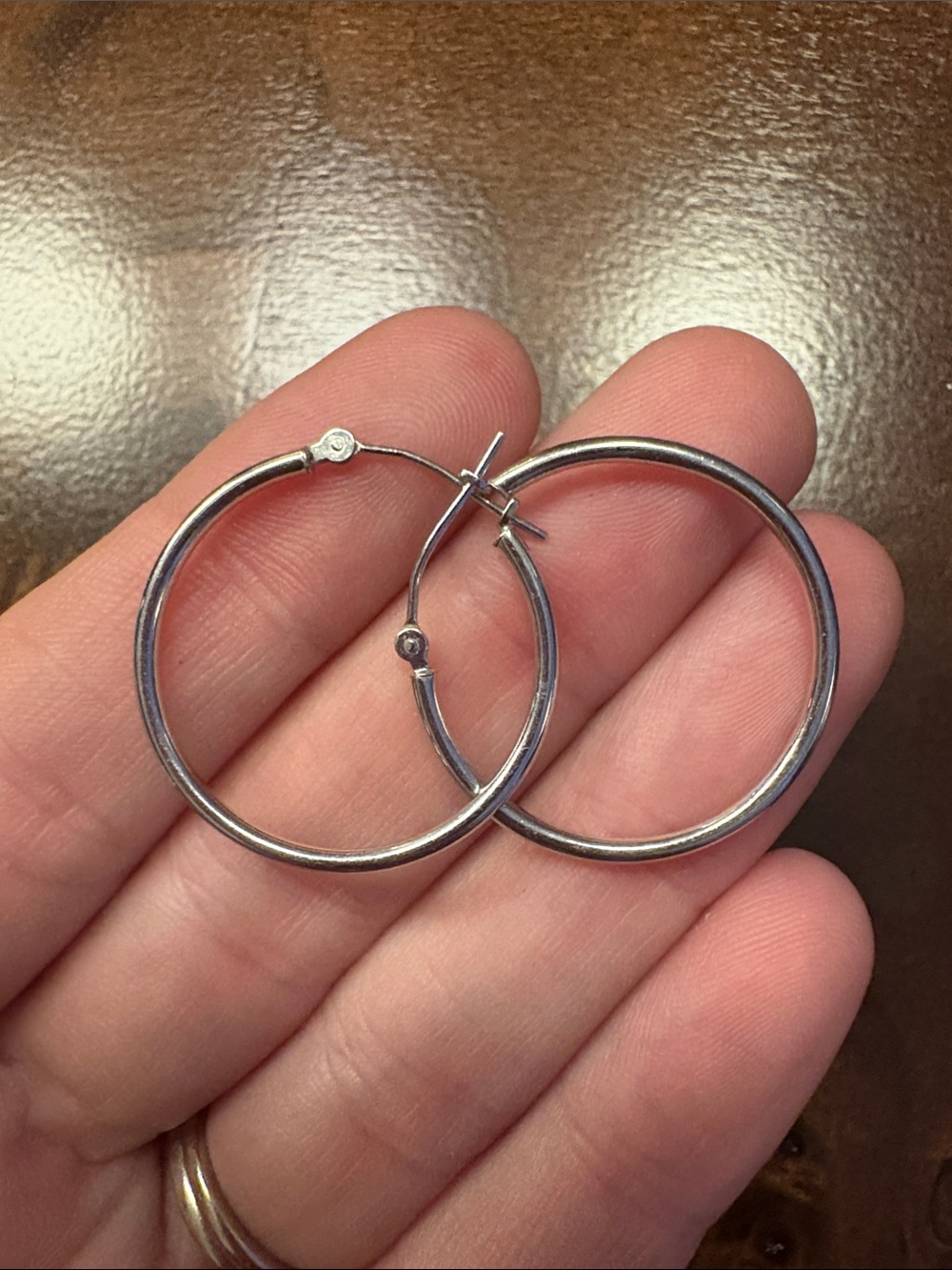 Classic Silver Hoop Earrings - Women's Jewelry